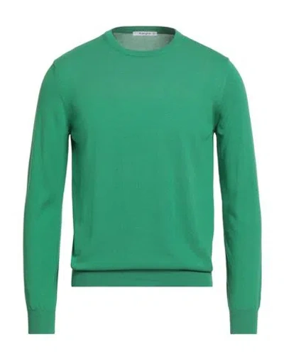 Kangra Cashmere Kangra Man Sweater Green Size 46 Cotton