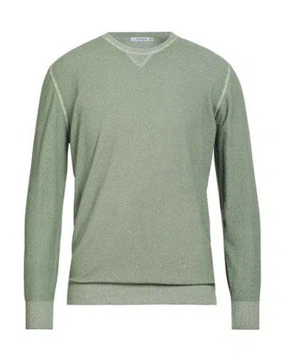Kangra Cashmere Kangra Man Sweater Green Size 46 Cotton, Polyamide