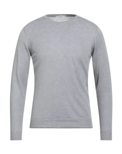 Kangra Cashmere Kangra Man Sweater Grey Size 36 Linen In Gray