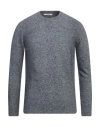Kangra Cashmere Kangra Man Sweater Grey Size 42 Cotton, Alpaca Wool, Polyamide, Wool, Elastane In Grey