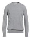 Kangra Cashmere Kangra Man Sweater Grey Size 44 Wool, Silk, Cashmere