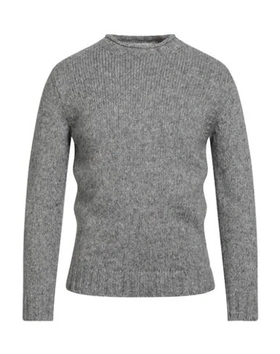 Kangra Cashmere Kangra Man Sweater Grey Size 44 Cotton, Wool, Acrylic, Alpaca Wool