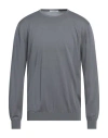 Kangra Cashmere Kangra Man Sweater Grey Size 46 Silk, Cotton