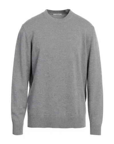 KANGRA CASHMERE KANGRA MAN SWEATER GREY SIZE 46 WOOL, SILK, CASHMERE