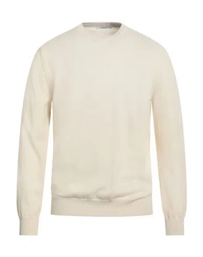 Kangra Cashmere Kangra Man Sweater Ivory Size 46 Cashmere