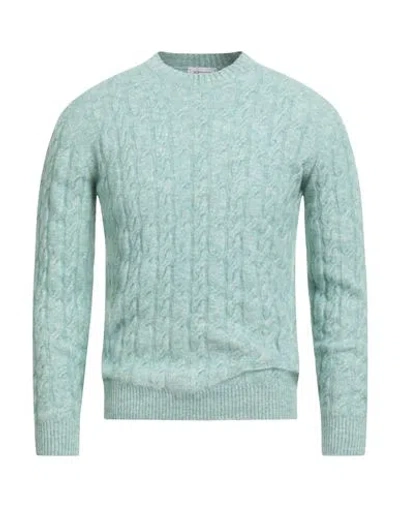 Kangra Cashmere Kangra Man Sweater Light Green Size 38 Cotton, Alpaca Wool, Polyamide, Wool, Elastane