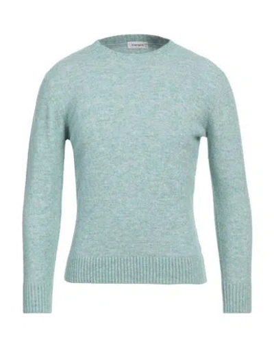 Kangra Cashmere Kangra Man Sweater Light Green Size 44 Cotton, Alpaca Wool, Polyamide, Wool, Elastane