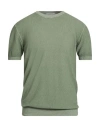 Kangra Cashmere Kangra Man Sweater Light Green Size 44 Cotton, Polyamide
