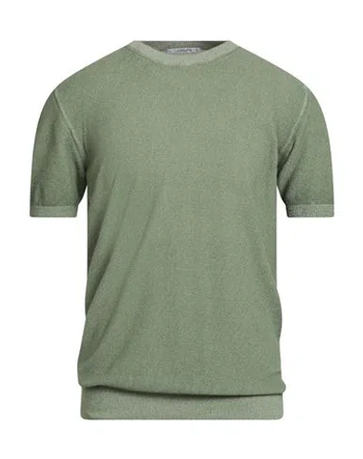 Kangra Cashmere Kangra Man Sweater Light Green Size 44 Cotton, Polyamide