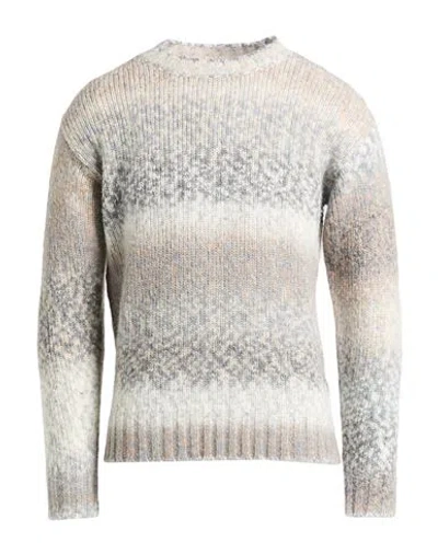 Kangra Cashmere Kangra Man Sweater Light Grey Size 40 Wool, Acrylic, Polyamide, Alpaca Wool In Gray