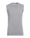 Kangra Cashmere Kangra Man Sweater Light Grey Size 42 Merino Wool