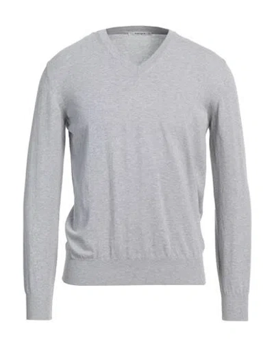 Kangra Cashmere Kangra Man Sweater Light Grey Size 44 Cotton