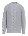 Kangra Cashmere Kangra Man Sweater Light Grey Size 44 Wool In Gray