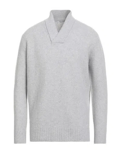 Kangra Cashmere Kangra Man Sweater Light Grey Size 44 Wool, Polyamide, Cashmere, Elastane In Gray