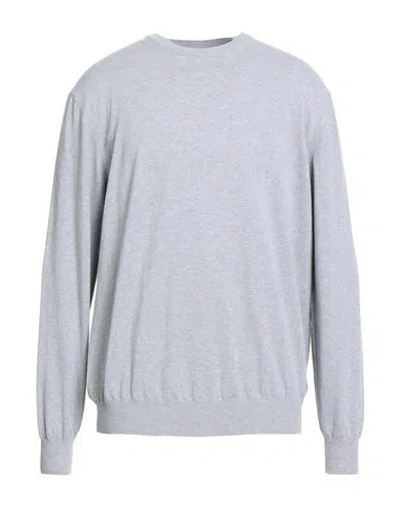 Kangra Cashmere Kangra Man Sweater Light Grey Size 48 Cotton In Gray