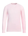 Kangra Cashmere Kangra Man Sweater Light Pink Size 40 Cotton, Polyamide In Pink