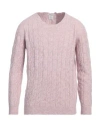Kangra Cashmere Kangra Man Sweater Lilac Size 40 Cotton, Alpaca Wool, Polyamide, Wool, Elastane In Purple