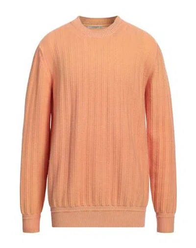 Kangra Cashmere Kangra Man Sweater Mandarin Size 40 Wool In Brown