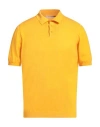 Kangra Cashmere Kangra Man Sweater Mandarin Size 44 Cotton In Mandarin