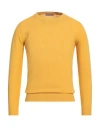 Kangra Cashmere Kangra Man Sweater Yellow Size 40 Cotton