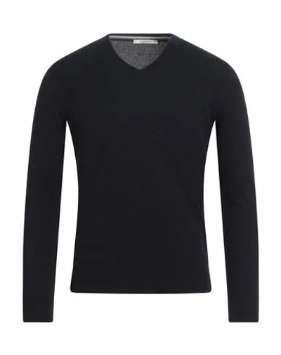 Kangra Cashmere Kangra Man Sweater Midnight Blue Size 36 Cashmere In Black