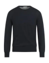 Kangra Cashmere Kangra Man Sweater Midnight Blue Size 36 Wool In Black