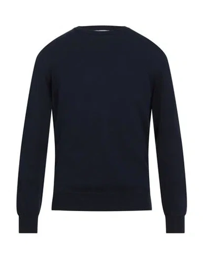 Kangra Cashmere Kangra Man Sweater Midnight Blue Size 40 Cotton