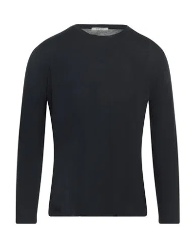 Kangra Cashmere Kangra Man Sweater Midnight Blue Size 42 Cotton In Blue