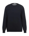 Kangra Cashmere Kangra Man Sweater Midnight Blue Size 42 Cotton In Blue