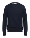 Kangra Cashmere Kangra Man Sweater Midnight Blue Size 46 Cotton