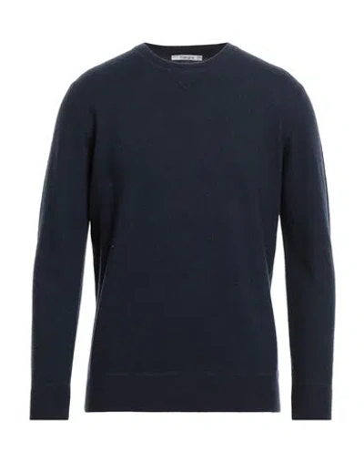 Kangra Cashmere Kangra Man Sweater Midnight Blue Size 44 Merino Wool