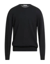 Kangra Cashmere Kangra Man Sweater Midnight Blue Size 48 Wool In Blue