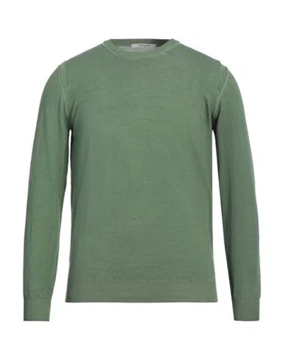 Kangra Cashmere Kangra Man Sweater Military Green Size 38 Cotton