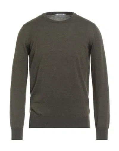 Kangra Cashmere Kangra Man Sweater Military Green Size 38 Wool