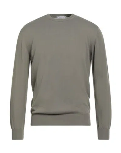 Kangra Cashmere Kangra Man Sweater Military Green Size 40 Cotton