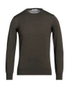 Kangra Cashmere Kangra Man Sweater Military Green Size 36 Merino Wool