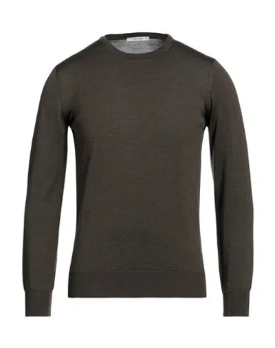 Kangra Cashmere Kangra Man Sweater Military Green Size 36 Merino Wool