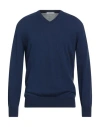 Kangra Cashmere Kangra Man Sweater Navy Size 42 Cotton In Blue
