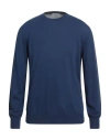 Kangra Cashmere Kangra Man Sweater Navy Size 44 Cotton In Blue