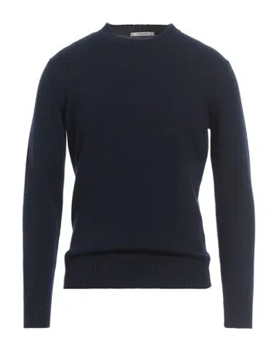 Kangra Cashmere Kangra Man Sweater Navy Size 44 Wool, Cashmere In Blue
