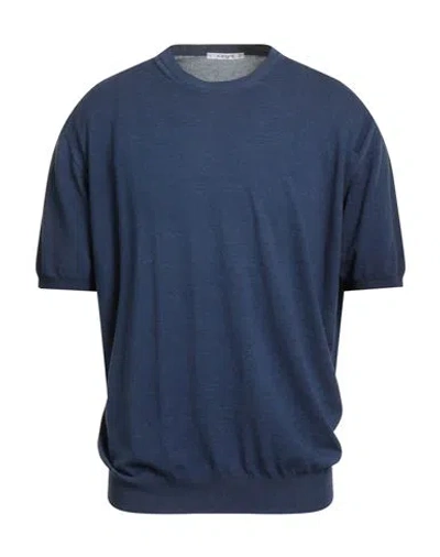 Kangra Cashmere Kangra Man Sweater Navy Size 48 Cotton In Blue