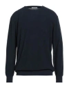Kangra Cashmere Kangra Man Sweater Navy Size 48 Cotton, Polyamide In Blue