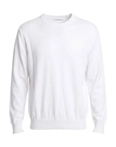 Kangra Cashmere Kangra Man Sweater Off White Size 40 Cotton In Purple