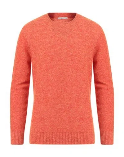 KANGRA CASHMERE KANGRA MAN SWEATER ORANGE SIZE 40 WOOL, POLYAMIDE, COTTON