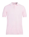 Kangra Cashmere Kangra Man Sweater Pink Size 42 Cotton, Polyamide