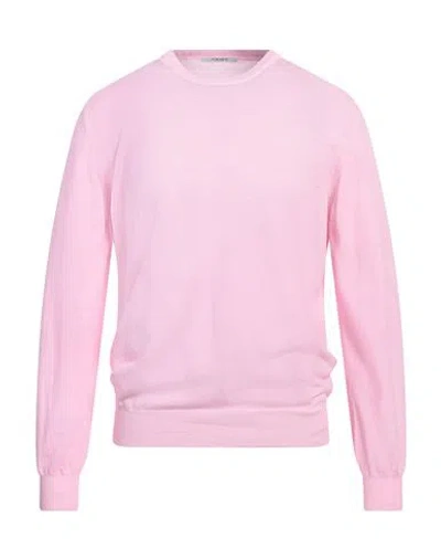 KANGRA CASHMERE KANGRA MAN SWEATER PINK SIZE 44 COTTON