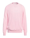 Kangra Cashmere Kangra Man Sweater Pink Size 46 Cotton