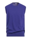 Kangra Cashmere Kangra Man Sweater Purple Size 42 Wool, Cashmere