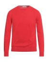 Kangra Cashmere Kangra Man Sweater Red Size 44 Cashmere