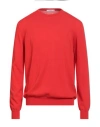 Kangra Cashmere Kangra Man Sweater Red Size 40 Cashmere In Red